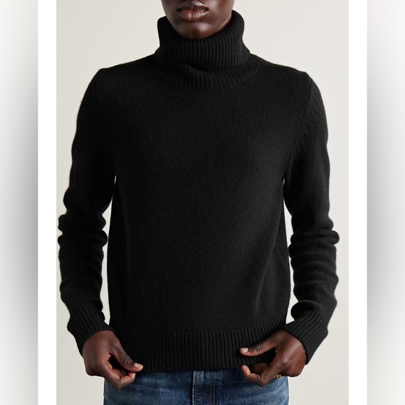 NILI LOTAN Hollyn cropped wool turtleneck sweater - Picture 2 of 10